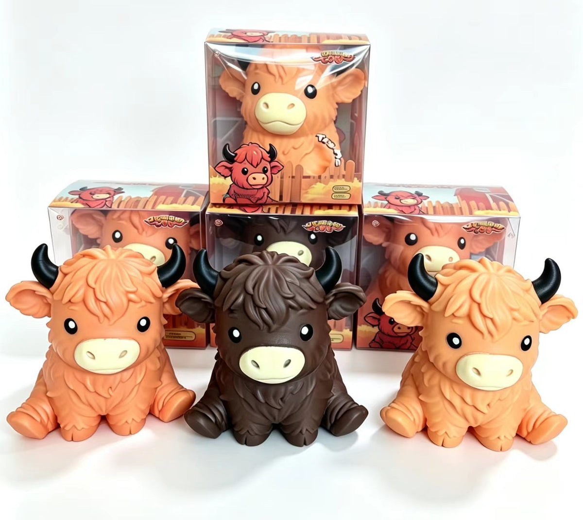 Highland Cow Squeeze Stress Relief Toy