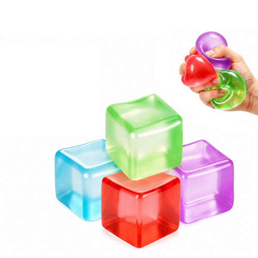 Ice Cube Squishy Toy Set - 4PCS