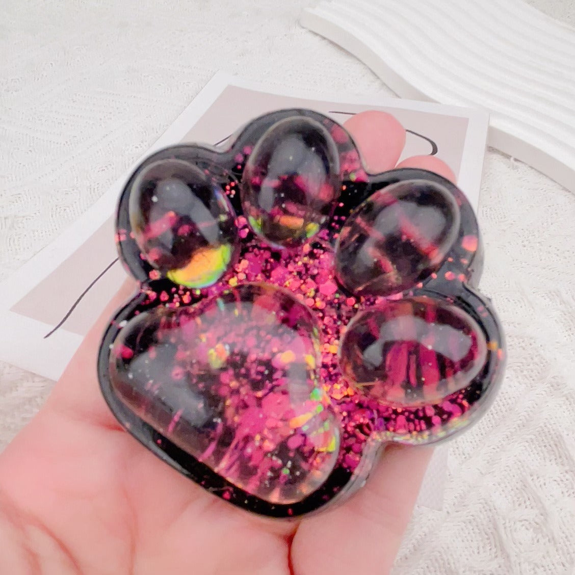 Squishy Cat Paw Silicone Stress Relief Toy