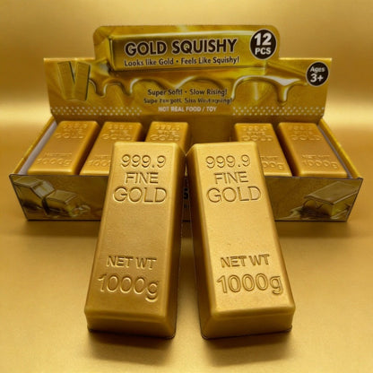 Gold Bar Stress Relief Squeeze Toy