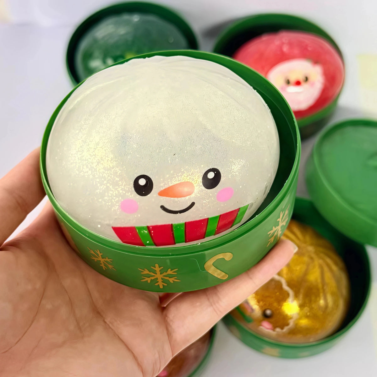 Christmas Dumpling Squishy Fidget Toys in Six Designs
