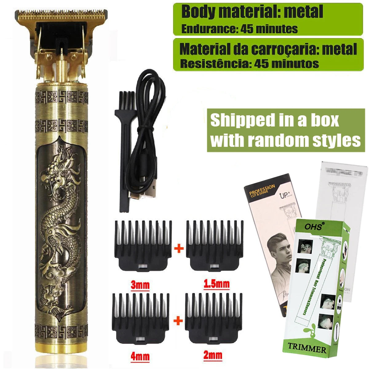 T9 Rechargeable Beard Trimmer for Hair Detailing