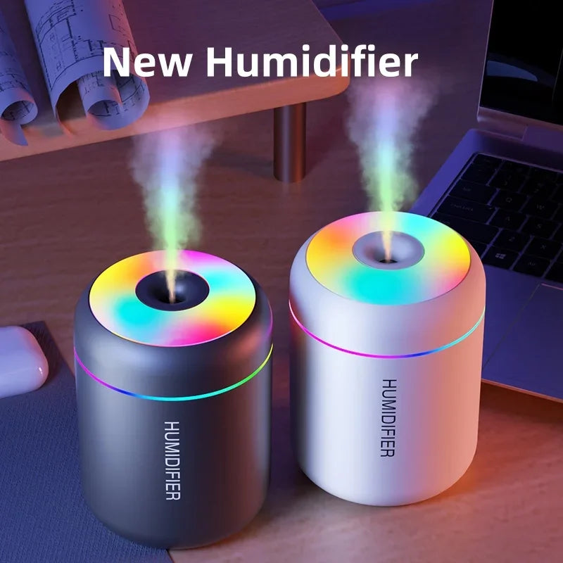 180 ml Mini USB Humidifier with Multicolor Lighting