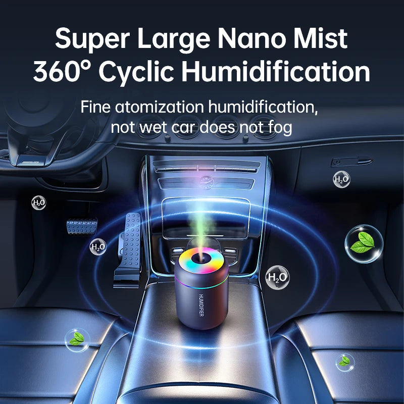 180 ml Mini USB Humidifier with Multicolor Lighting
