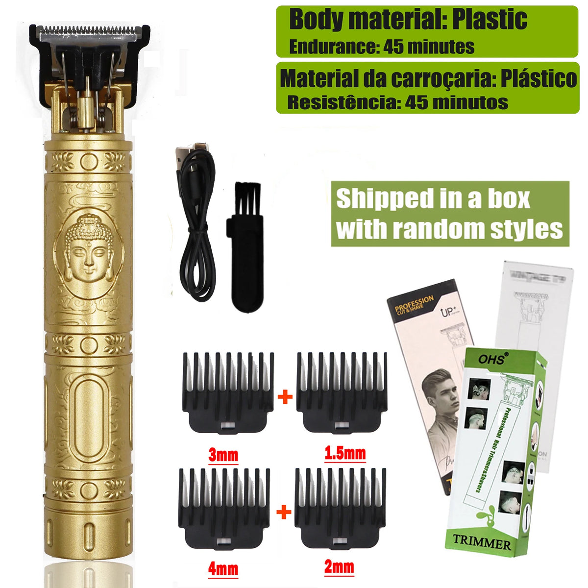 T9 Rechargeable Beard Trimmer for Hair Detailing