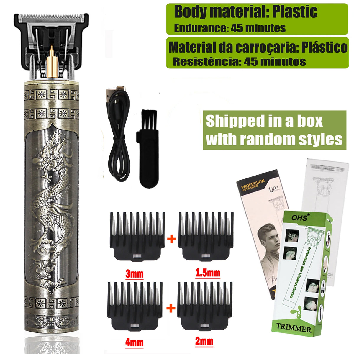 T9 Rechargeable Beard Trimmer for Hair Detailing