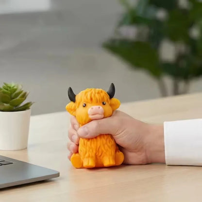 Highland Cow Slow-Rising Squishy Sensory Fidget Toy