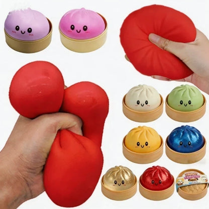 Slow-Rising Dumpling Bun Squishy Sensory Fidget Toy