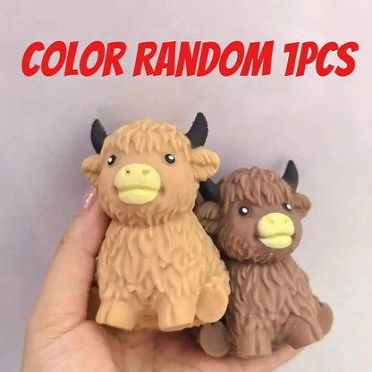 Highland Cow Slow-Rebound Squishy Toy, Random Color
