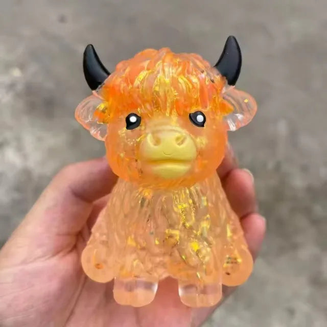 Highland Cow Slow-Rising Squishy Sensory Fidget Toy