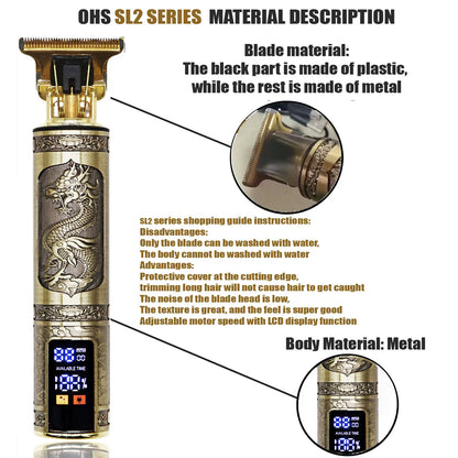T9 Rechargeable Beard Trimmer for Hair Detailing