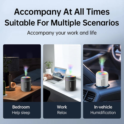 180 ml Mini USB Humidifier with Multicolor Lighting