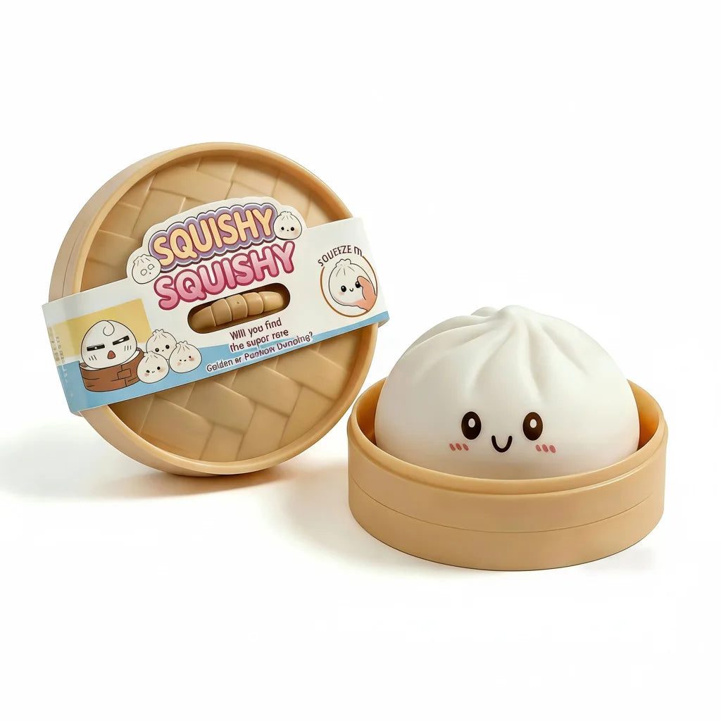 Slow-Rising Dumpling Bun Squishy Sensory Fidget Toy