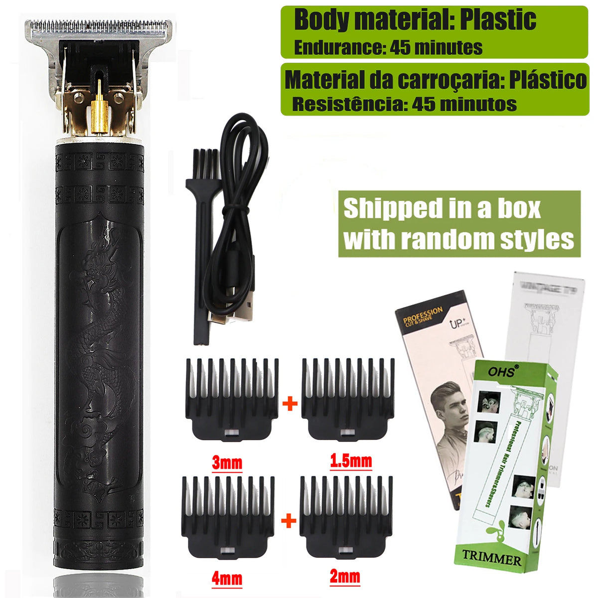 T9 Rechargeable Beard Trimmer for Hair Detailing