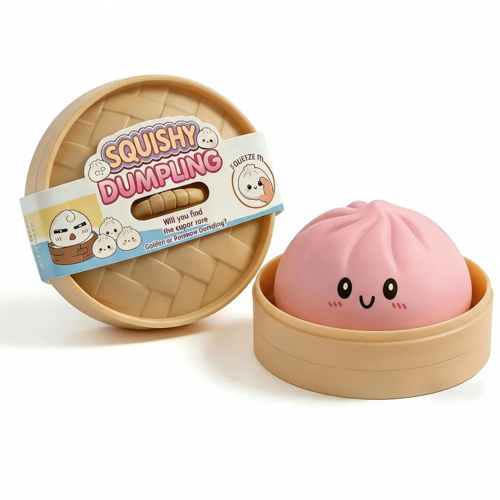 Slow-Rising Dumpling Bun Squishy Sensory Fidget Toy