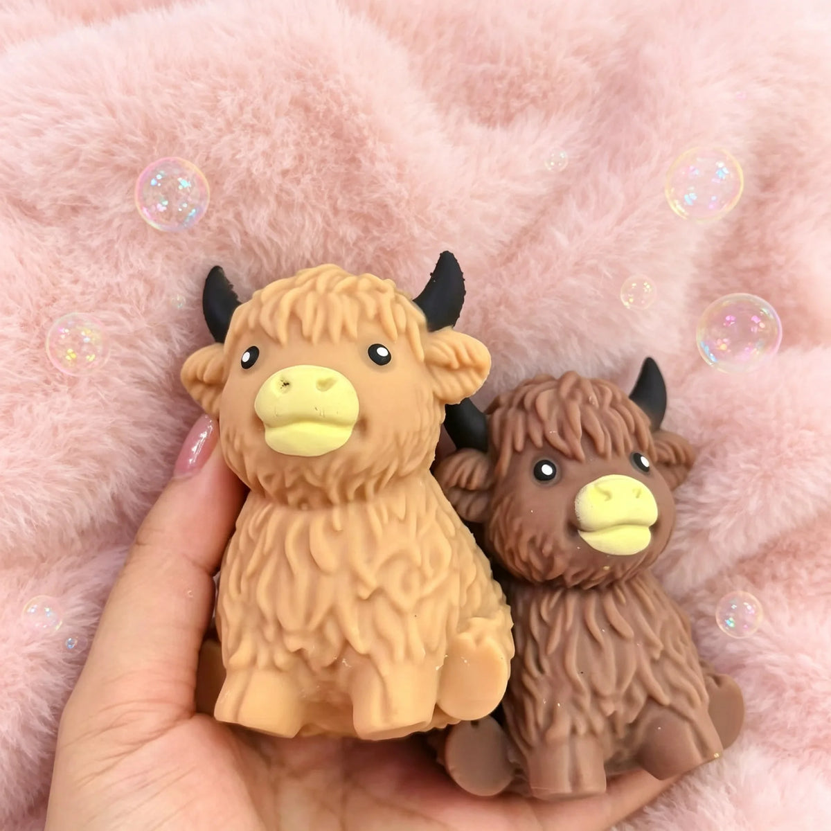 Scottish Highland Cow Slow-Rebound Squishy Fidget Toy
