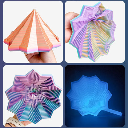 3D-Printed Expanding Spiral Star Sensory Fidget Toy