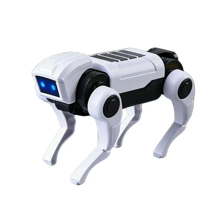 DIY Walking Robot Dog Toy with Blue LED Eyes