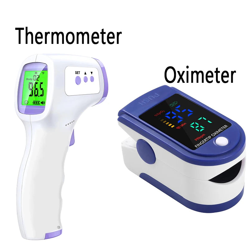 Non-Contact Infrared Thermometer or Pulse Oximeter