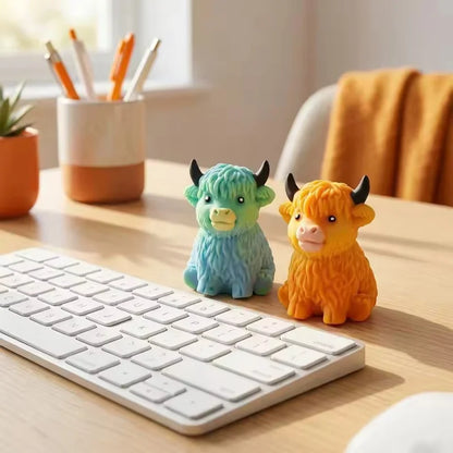 Highland Cow Slow-Rising Squishy Sensory Fidget Toy