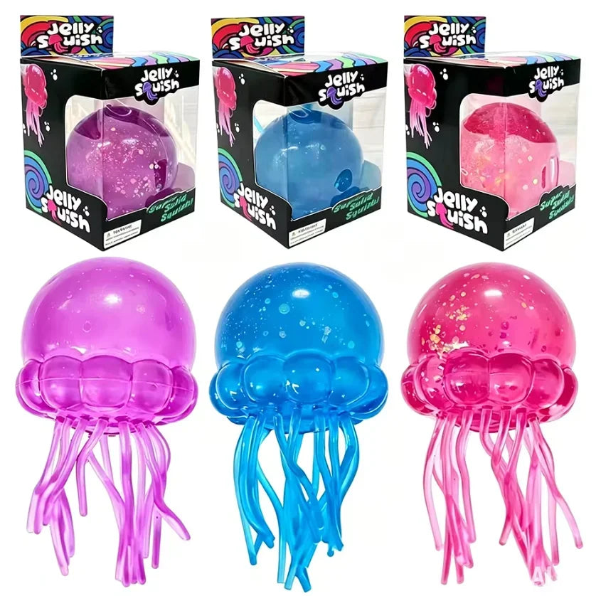 Jellyfish Squishy Sensory Fidget Toy with Tentacles
