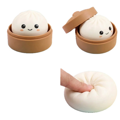 Slow-Rising Dumpling Bun Squishy Sensory Fidget Toy
