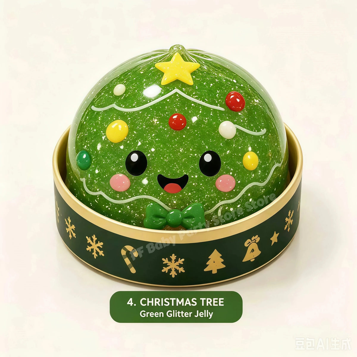 Christmas Dumpling Squishy Fidget Toys in Six Designs