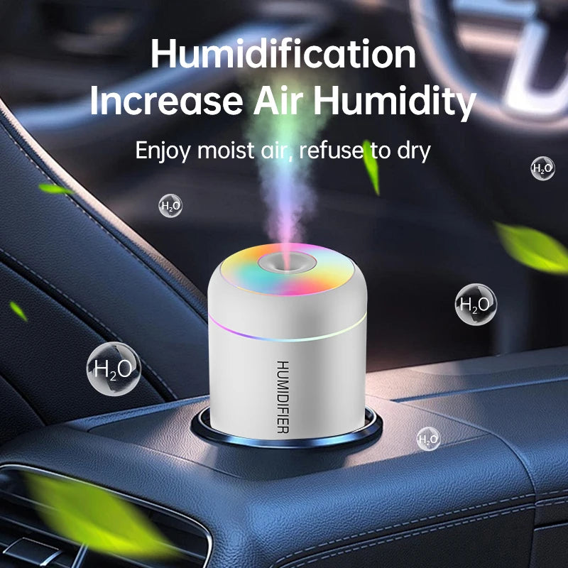 180 ml Mini USB Humidifier with Multicolor Lighting