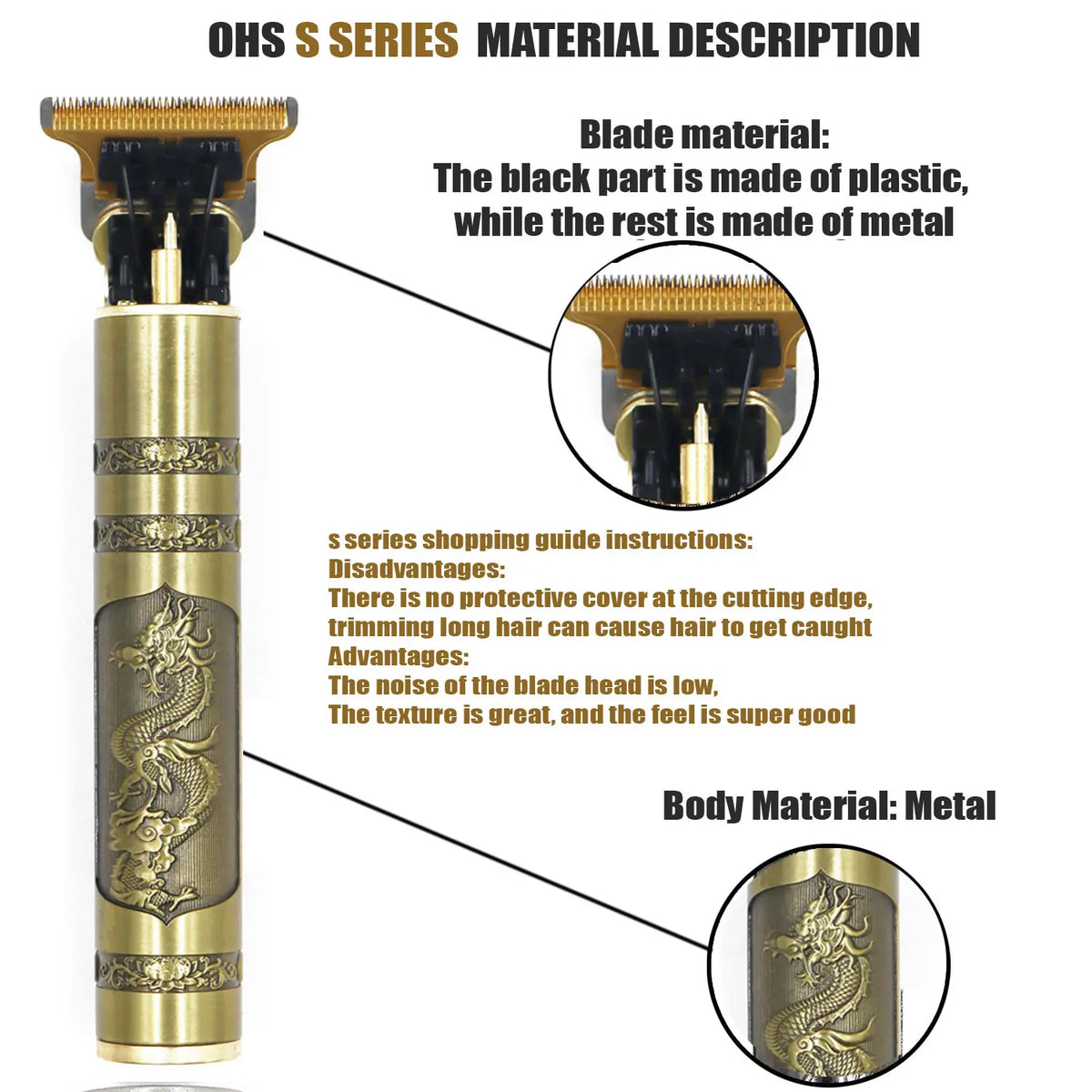 T9 Rechargeable Beard Trimmer for Hair Detailing