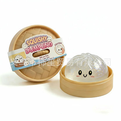 Slow-Rising Dumpling Bun Squishy Sensory Fidget Toy