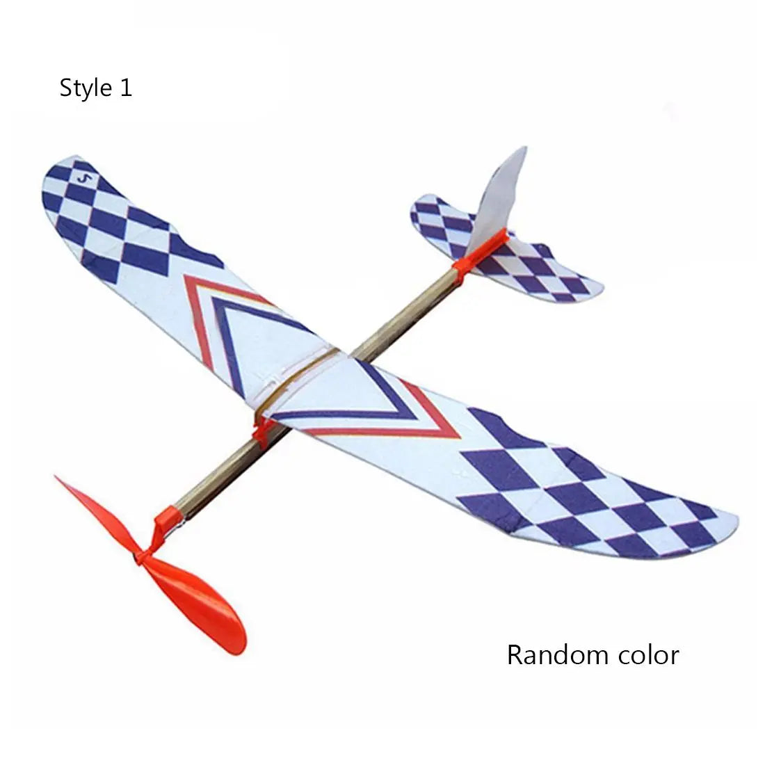 Rubber Band Powered Airplane Model Kit in Two Sizes
