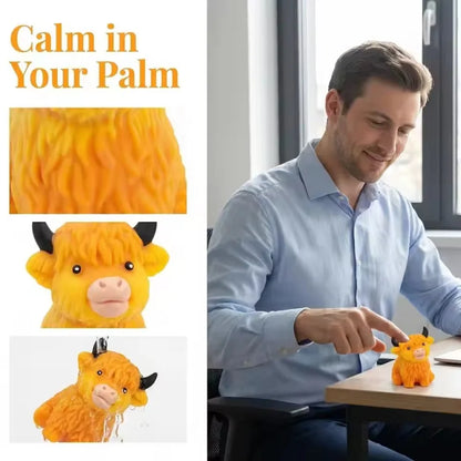 Highland Cow Slow-Rising Squishy Sensory Fidget Toy