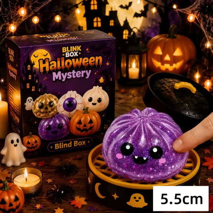Halloween Squishy Fidget Toys with Gift Box, 5.5cm