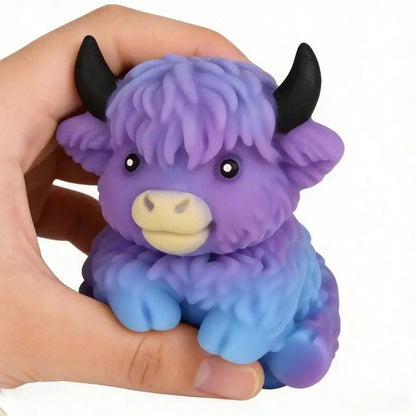 Highland Cow Slow-Rebound Squishy Toy, Random Color