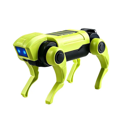 DIY Walking Robot Dog Toy with Blue LED Eyes