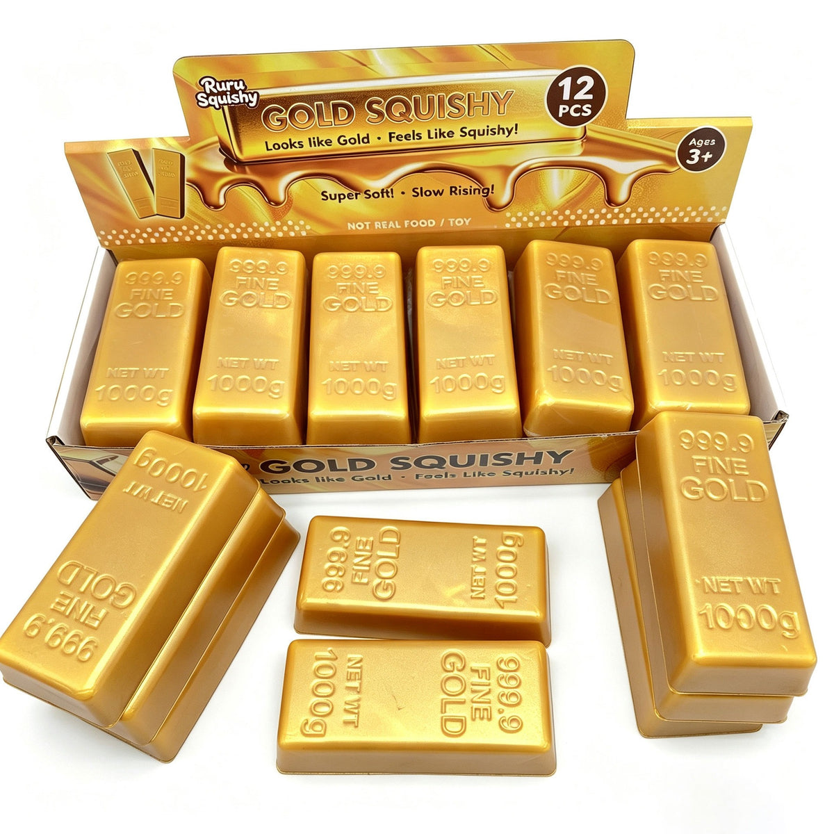 Gold Bar Stress Relief Squeeze Toy