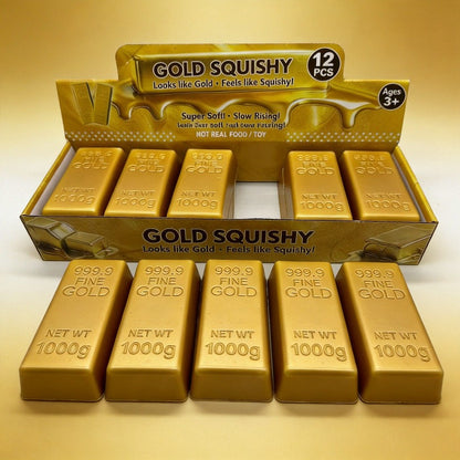 Gold Bar Stress Relief Squeeze Toy