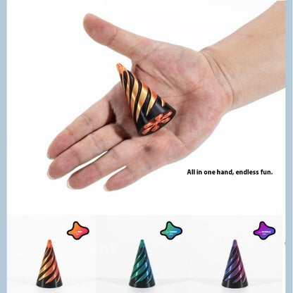 3D Spinning Pyramid Toy - Decompression