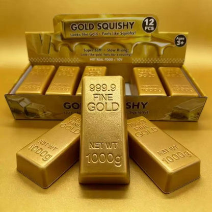 Gold Bar Stress Relief Squeeze Toy