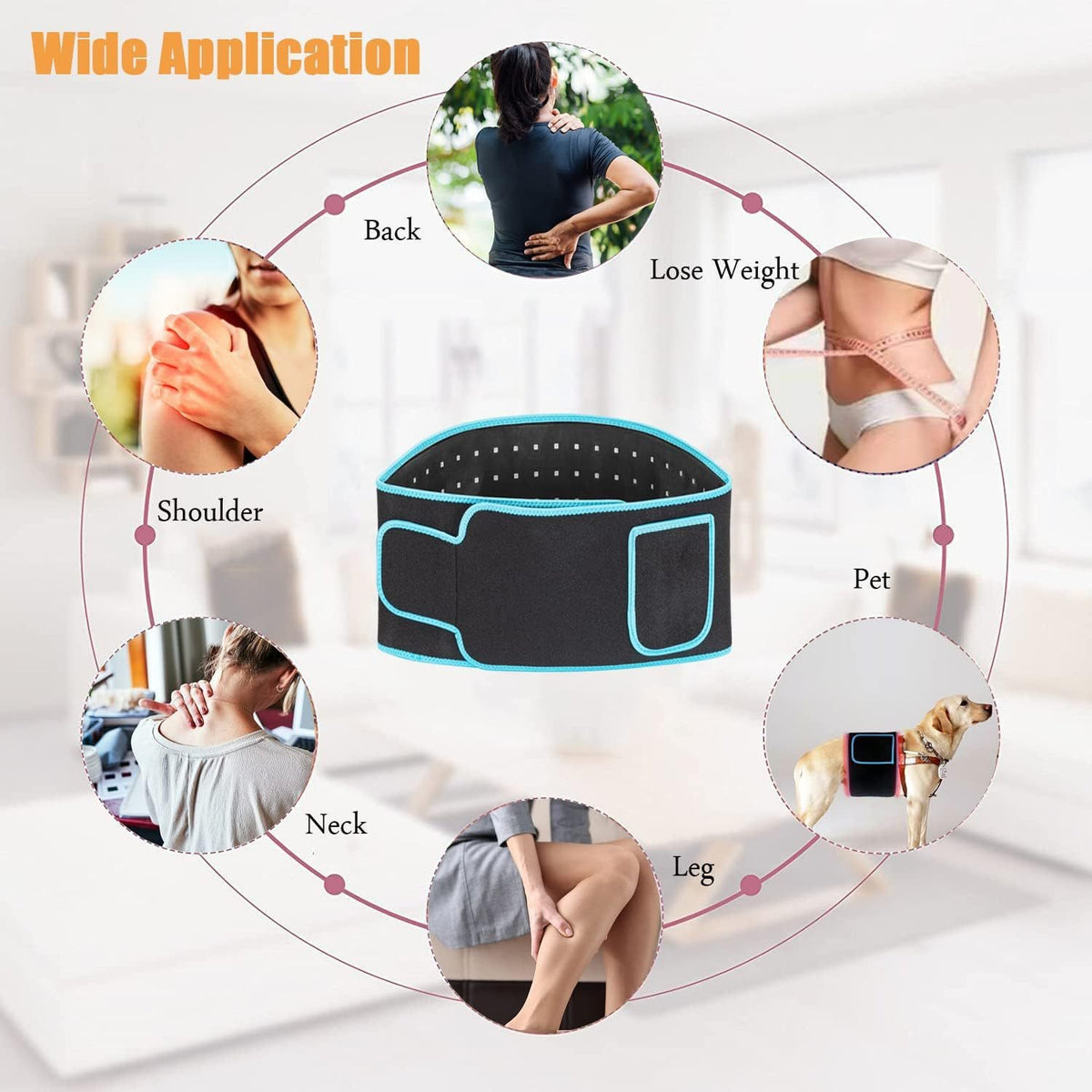 LED Red Light Therapy Waist Belt